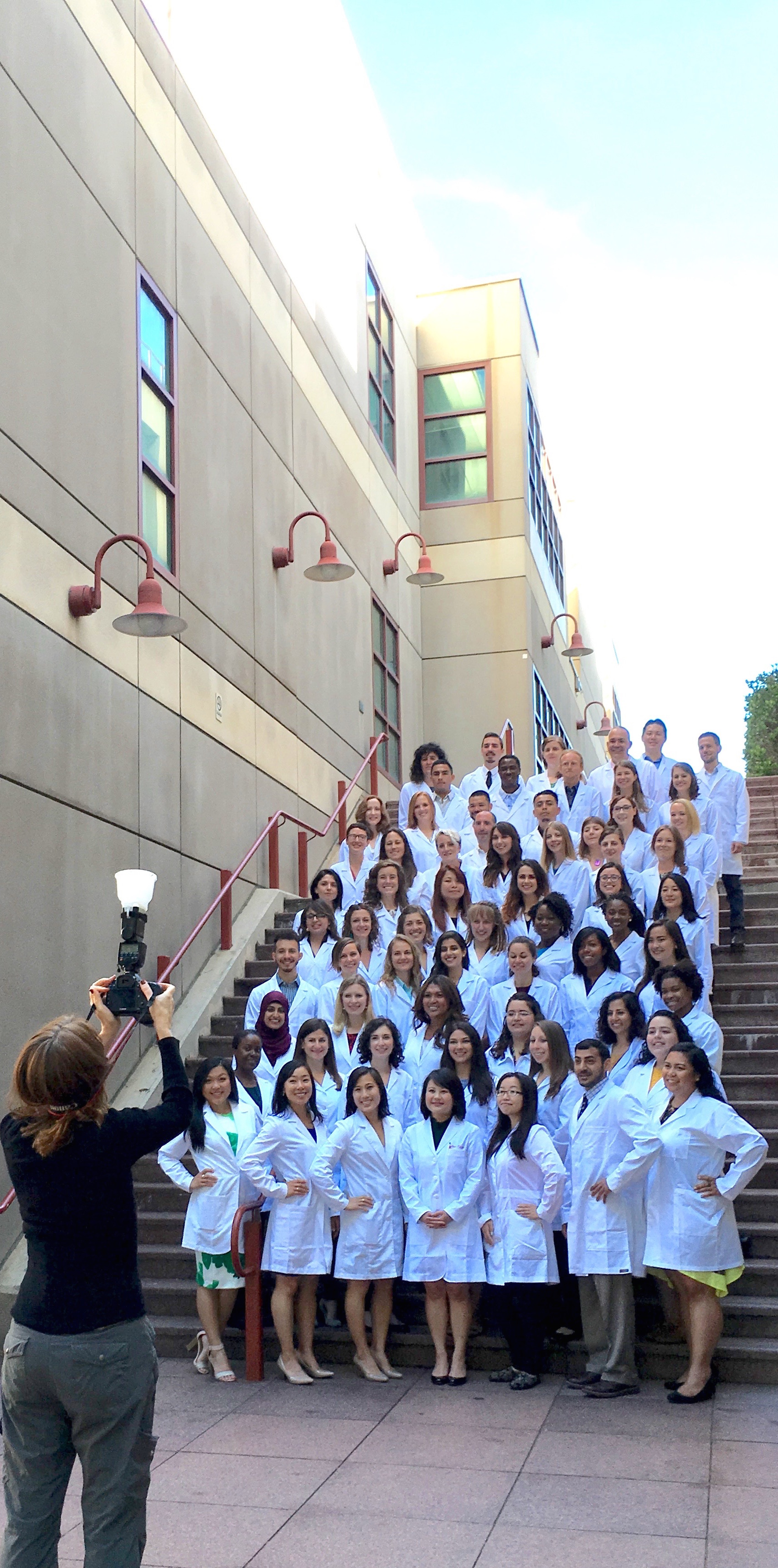 Photographer Susan Merrell takes a photo of our newest cohort of MEPN students.