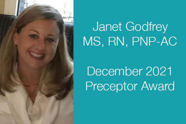 Janet Godfrey Dec 2021 Preceptor of the Month