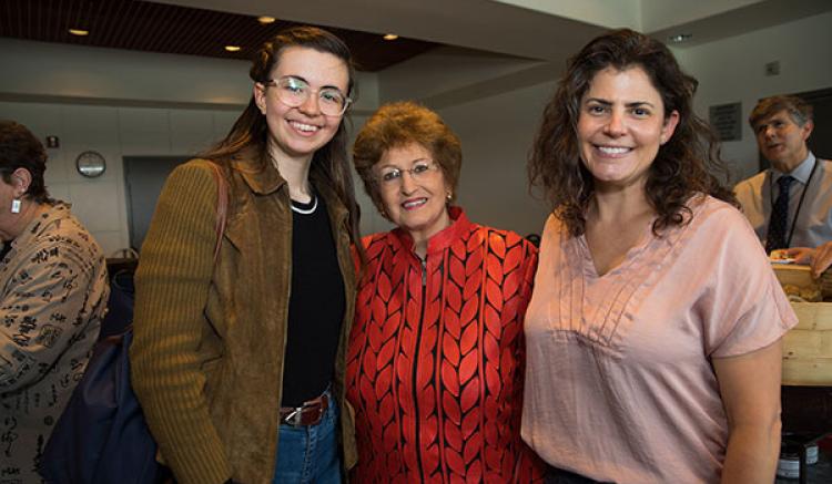 The 2019 Helen Nahm Research Lecture was followed by a reception attended by colleagues.
