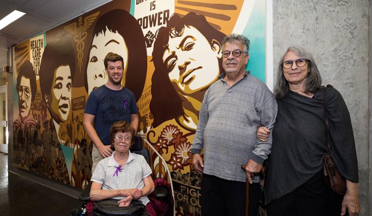 The family of Emma Deboncoeur: brother Ben Graham (left), mother Andree Graham, father Mark Graham and stepmother Barbara Summers. (Photography by Elisabeth Fall)