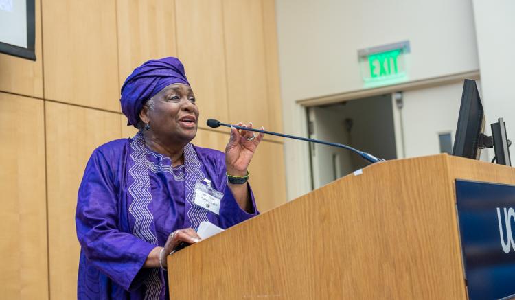 BABNA President Norma Faris-Taylor offers opening remarks at the BABNA Conference.
