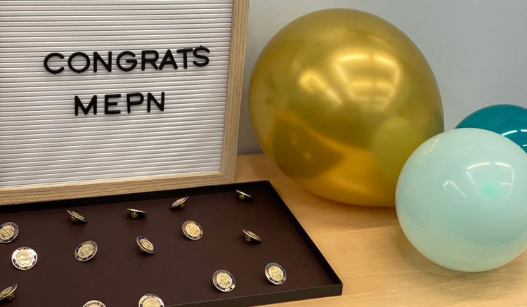 The Pinning Ceremony is a time-honored nursing school tradition and marks the students' matriculation into the two-year Master of Science program portion of their training, after becoming licensed registered nurses.