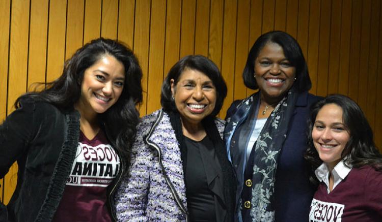 Sylvia Mendez, RN, the Latina Who Desegregated California Students pose with Presidential Medal Recipient Sylvia Mendez, RN