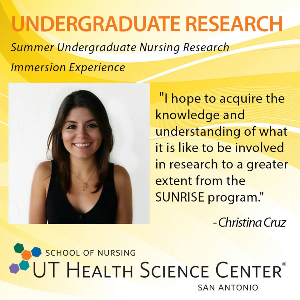 Background on UTHSCSA student Christina Cruz