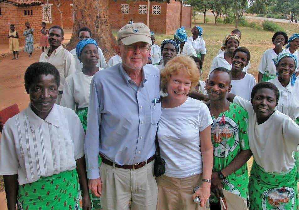 Bill and Sally Rankin bring hope and new livelihoods to people in Malawi. Photo courtesy of Duke University School of Nursing Magazine Winter 2016 issue.