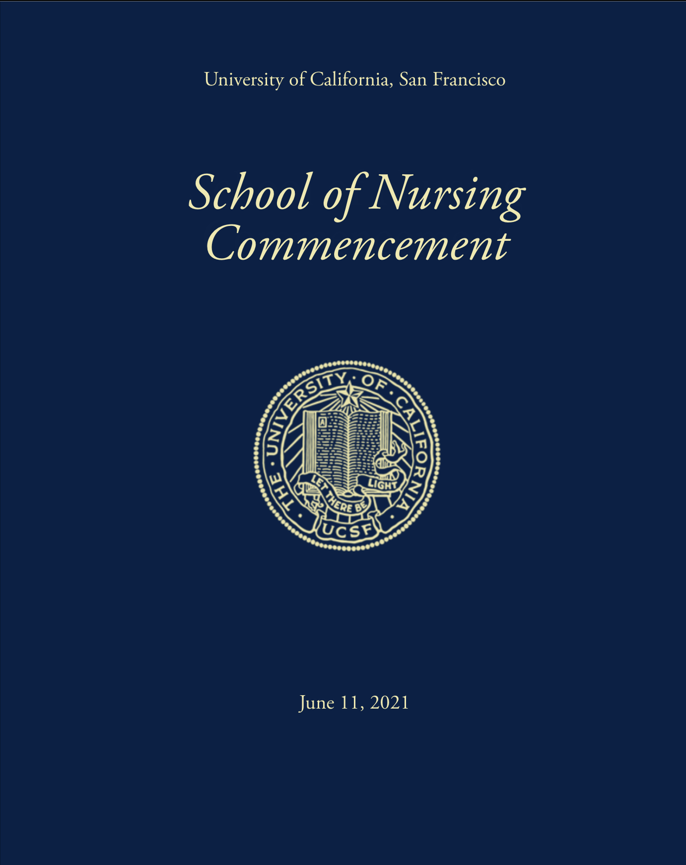 Commencement Program Cover