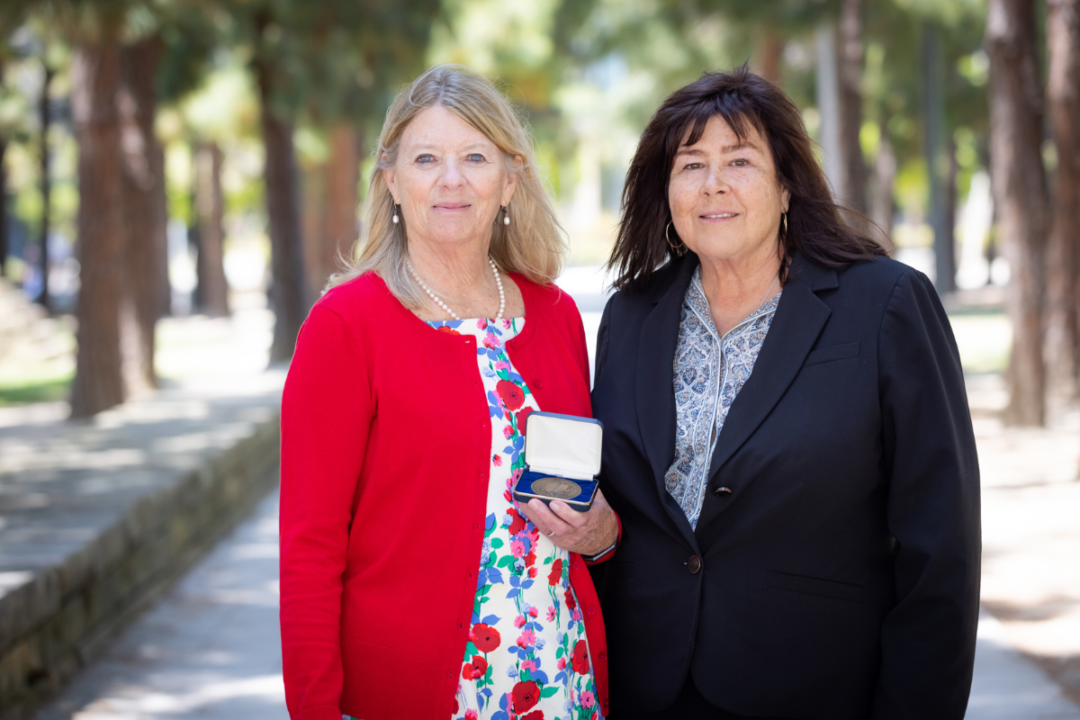 Professor Susan Chapman with Dean Carol Dawson-Rose