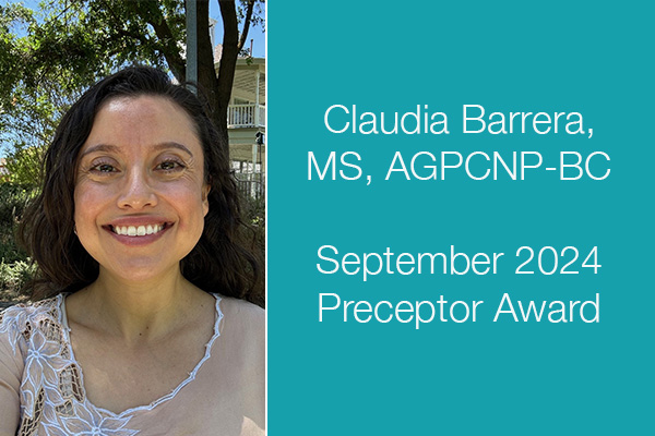 Septemeber 2024 preceptor of the month