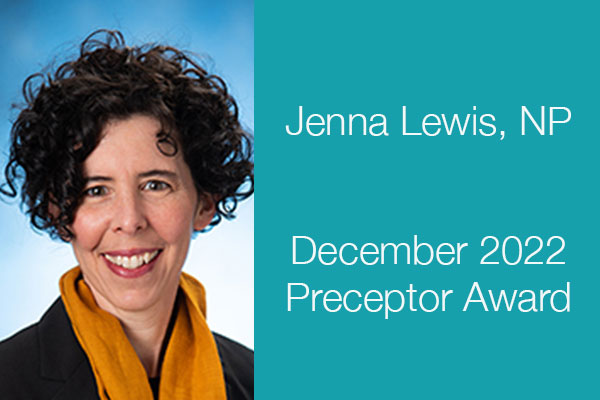 Dec 2022 Preceptor of the Month