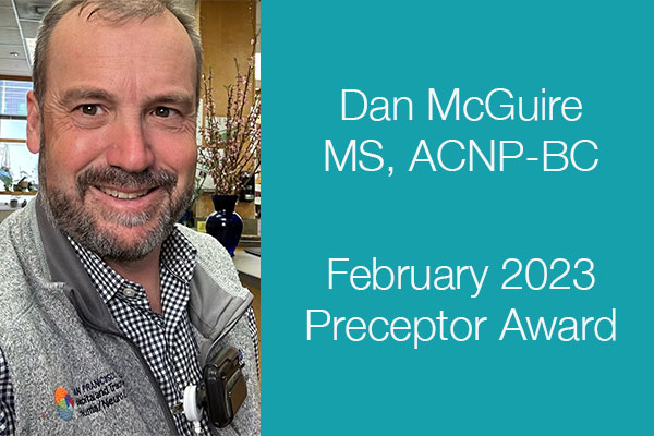 Dan McGuire Preceptor of the Month
