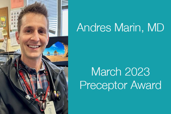 March 2023 Preceptor of the Month