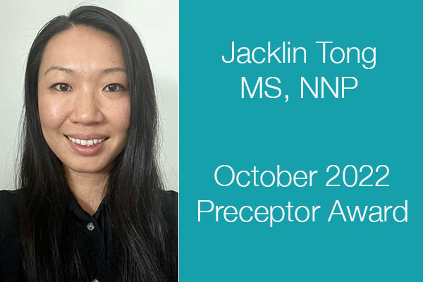 Oct 2022 Preceptor of the Month