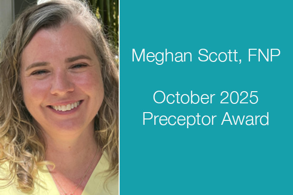 October 2025 preceptor of the month