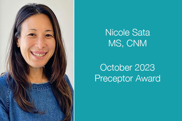 Preceptor of the Month Oct 2023