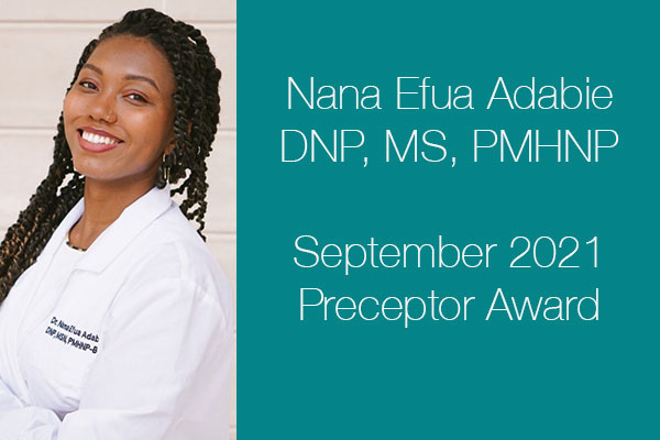 Sept 2021 Preceptor of the Month