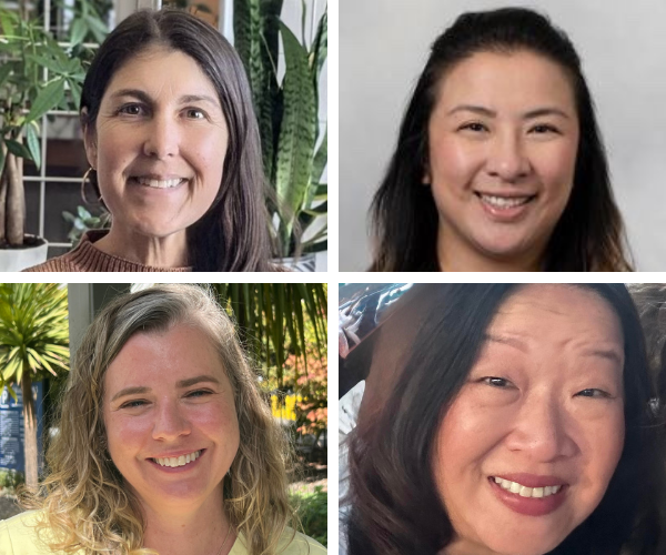 Headshot collage of four preceptor award recipients.