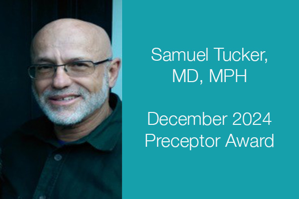 December 2024 preceptor of the month