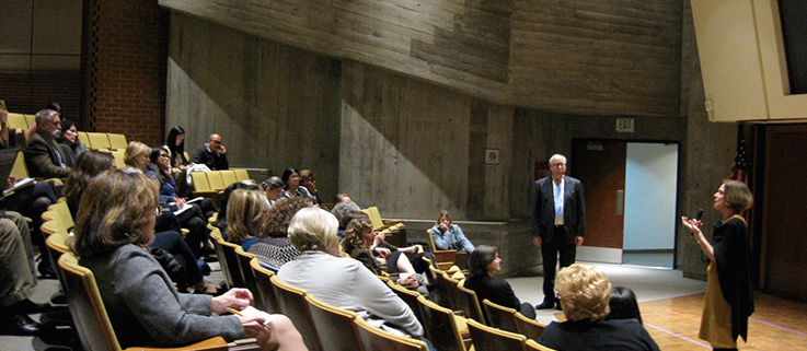 Mary Naylor giving lecture
