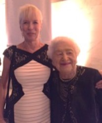 Former Dean Kathleen Dracup with Professor Emerita Dorothy Rice at the 2015 UCSF Medal Ceremony.