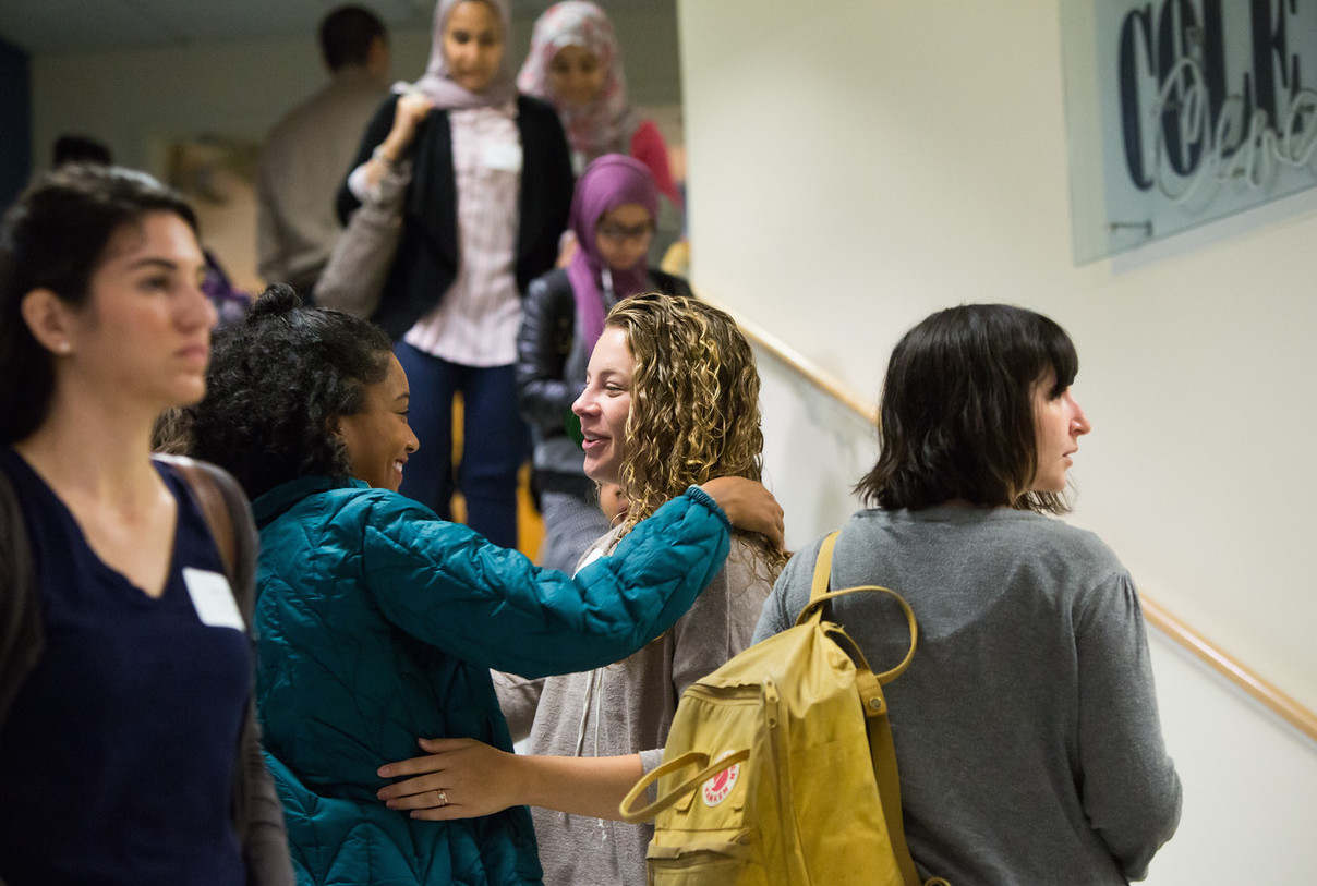 School of Nursing students gather in Cole Hall to kick-off three days of orientation activities on September 19.