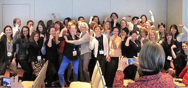 Nursing Students for Choice, with Diana Taylor (center)