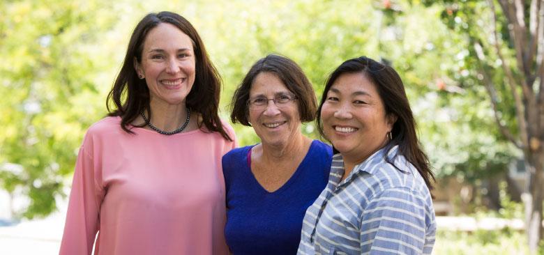 From left: Petra Steinbuchel, Naomi Schapiro, Shelly Nakaishi (photos by Elisabeth Fall)