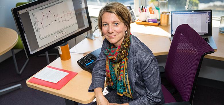 Ulrike Muench, assistant professor at the UCSF School of Nursing, led one of the first studies on NPs' opioid prescribing habits. (Photos by Elisabeth Fall)