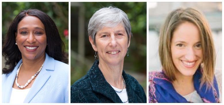 Pictured from left: UCSF School of Nursing experts Natalie Wilson, Abbey Alkon and Kara Birch.