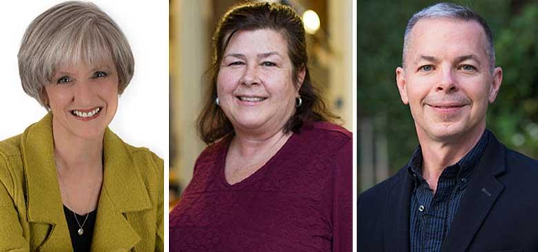 From left, Deborah Johnson, Carol Dawson-Rose and Matt Tierney have provided stellar leadership to their respective organizations, influencing important nursing issues.