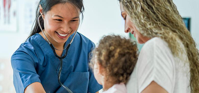 nurse with patient