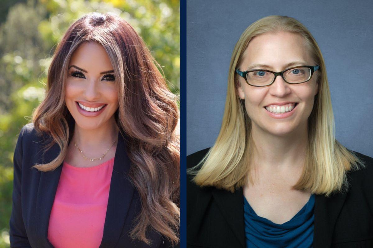 First-gen graduate and PhD candidate Christina Keny (left) and Laura Wagner, professor and founder of FirstGenRN.