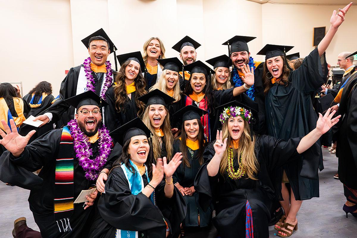 Students at Commencement 2024