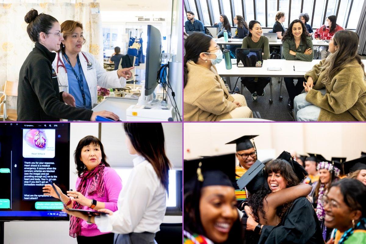 Collage of UCSF School of Nursing faculty and students