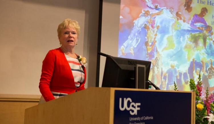 Sally Heller Rankin, RN, PhD, FNP, FAAN, delivered the The 35th Helen Nahm Research Lecture on May 28, 2015. Her topic was "The Heart of the Matter: From Families and Heart Disease to the Warm Heart of Africa." Sally Heller Rankin, RN, PhD, FNP, FAAN