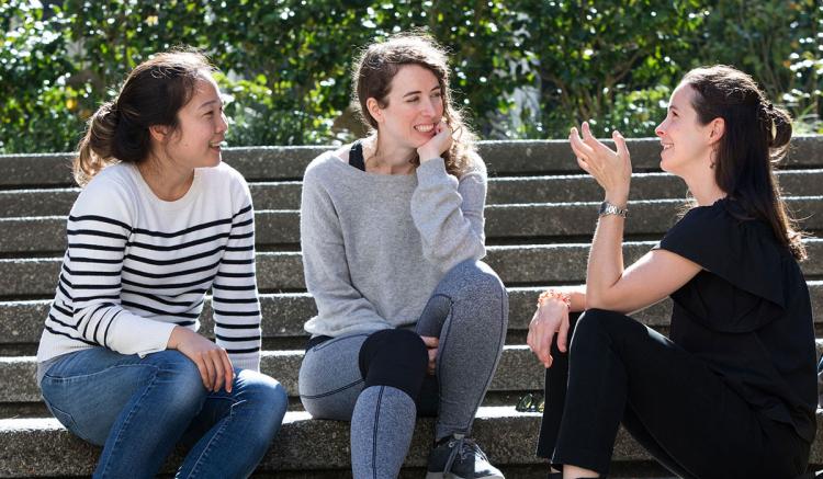 Nursing students in discussion