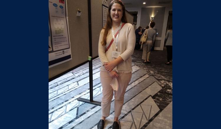 Postdoctoral scholar Sarah Richoux was also among the presenters of "Symptoms of Women's Emotional Distress and Glucocorticoid Exposure During Pregnancy: Implications for Maternal and Infant Biology."