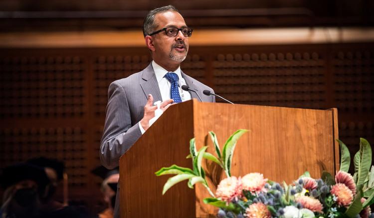 Suresh Gunasekaran, president and CEO of UCSF Health, delivered the evening's keynote speech.