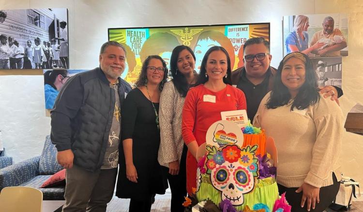 In honor of Latinx Heritage Month, the UCSF Nursing Alumni Association, the Society of Latinx Nurses and the school's Office of Diversity, Inclusion and Outreach co-hosted an event that featured food, music, and a panel of alumni and faculty (panelists pictured).