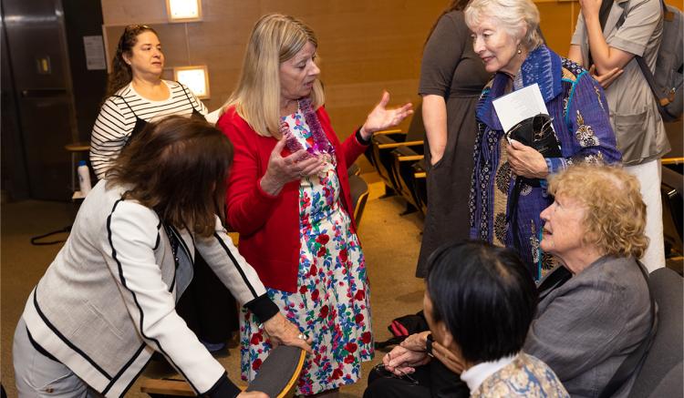 Friends and colleagues attend Chapman's award celebration and lecture event on June 4 at the UCSF Mission Bay campus.