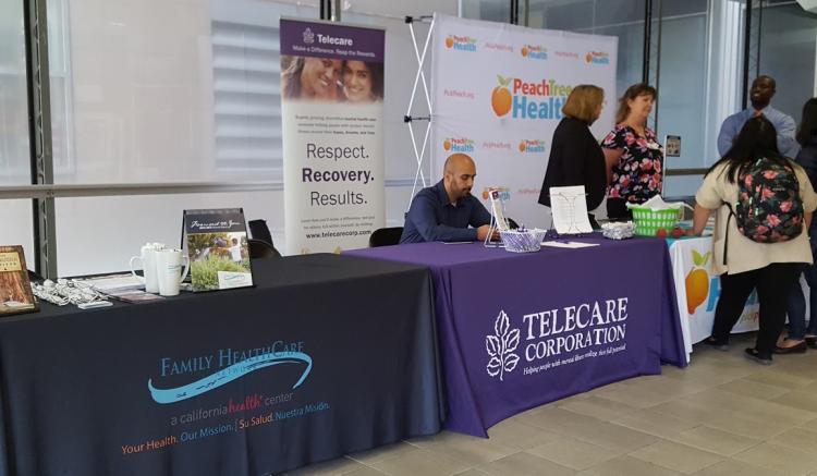 Family HealthCare Network, PeachTree Healthcare, and Telecare Corp representing community health clinics and mental health servi