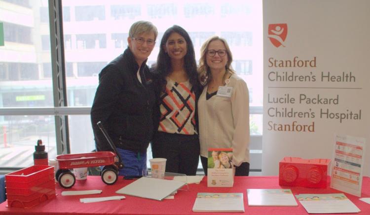 Megan Tracy, Raji Koppolu, and Trisha Bingham from Stanford Children’s Health