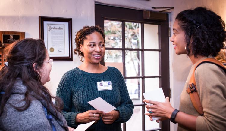 Students at the DIVA Welcome Back Reception.