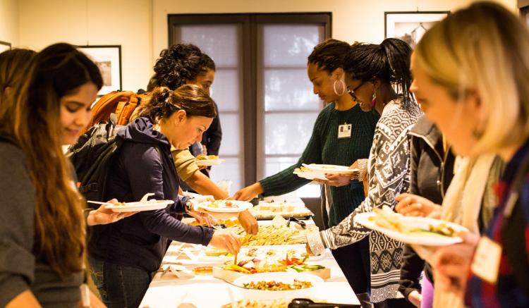 Students at the DIVA Welcome Back Reception.