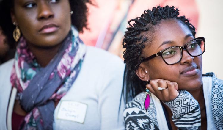Students listen at the 2016 DIVA Wecome Back Reception