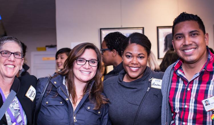 (Left to right) DIVA Co-Chair and Academic Programs Evaluator Teresa Scherzer, Meredith Appelbaum, MRC Director LaMisha Hill, Di