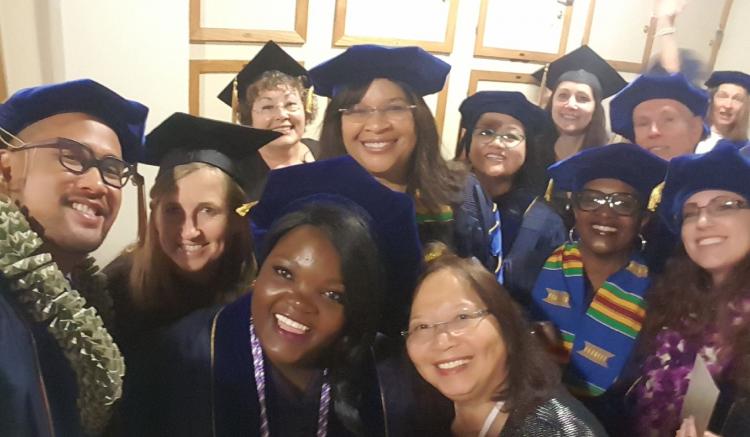 students with Maria Elena