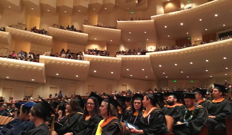 A view of the crowd at this year’s UCSF School of Nursing commencement.
