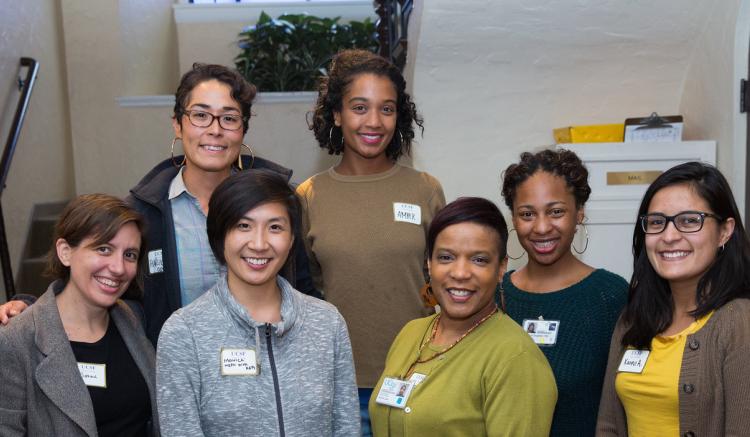 Student DIVAs. Back row (left to right) Haruka Kelley, Amber Bell, Brianna Singleton. Front row (left to right) Sarah Blake, Mon