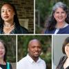 Collage of five portraits: Ifeyinwa Asiodu, Mica Estrada, Angel Kuo, Orlando Harris, Jarmin Yeh. 