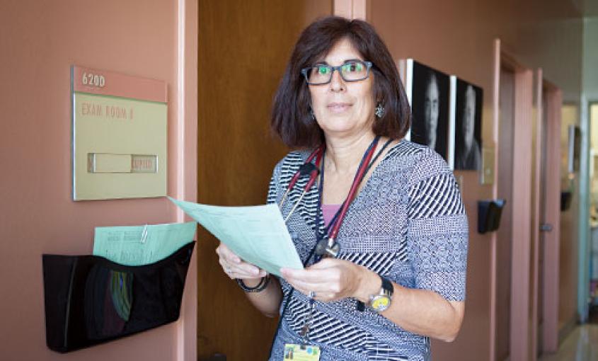 Clarissa Ospina Norvell at San Francisco General Hospital (photos by Elisabeth Fall)